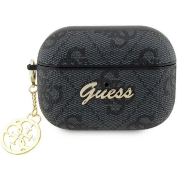 Guess AirPods Pro 2 futrālis 4G Charm Collection Melns