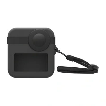 Silikona vāciņš Puluz GoPro Max kamerai ar lēcu aizsargu PU454B, melns