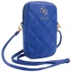 Guess Zip Quilted 4G pleca soma tālrunim, zila