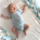 Бортик в кроватку Ricokids 2 м, сине-серый