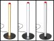 LED stāvlampa 50 cm, 3 gaismas krāsas, aptumšojama, melna