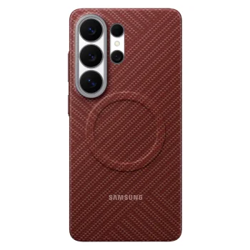 Samsung Carbon Magnet vāciņš Samsung Galaxy S26 Ultra, sarkans