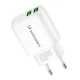 Сетевое зарядное устройство Wozinsky CUWCW 2.4A 2 x USB-A, белое