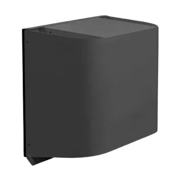 Ārējais ventilācijas pārsegs vienas telpas rekuperatoram, melns