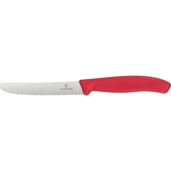Galda un tomātu nazis Victorinox Swiss Classic 11 cm, zobains, sarkans