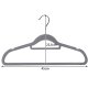 Ruhhy 22535 Velvet Clothes Hangers, 20 Pack, Grey
