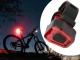 Задний велосипедный фонарь 14 LED, USB, красный свет, черный