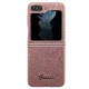 Guess Samsung Galaxy Z Flip 5 vāciņš Glitter Script, rozā