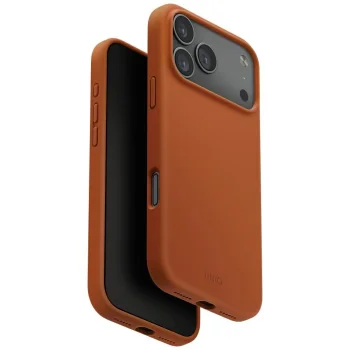 Uniq iPhone 17 Pro Max vāciņš Lino Magclick Charging, oranžs