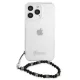 Guess Pearl vāciņš priekš iPhone 13 Pro Max, Transparent Black