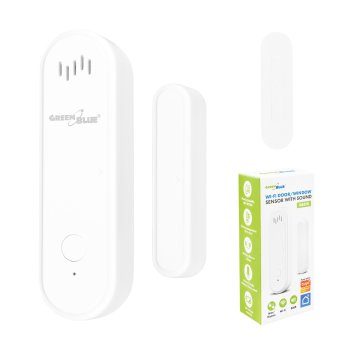 Беспроводной WiFi датчик открытия дверей и окон GreenBlue GB478 с...