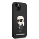 Karl Lagerfeld Silicone Ikonik vāciņš iPhone 14 Plus / 15 Plus - Melns
