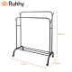 Ruhhy drēbju pakaramais uz ritentiņiem, melns