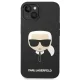 Karl Lagerfeld Silicone Karl\'s Head vāciņš iPhone 14 Plus, melns