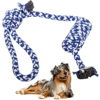 Durable Dog Rope Tug Toy with Handle for Training, 40 cm