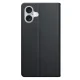 3mk iPhone 17 atverams vāciņš maciņš grāmatiņa Wallet Case, melns