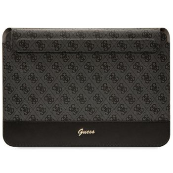 Guess 4G Stripe Metal Logo klēpjdatora maciņš līdz 14", melns