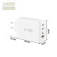 Сетевое зарядное устройство Tech-Protect NC240W-GaN 240W, 4 порта, белое
