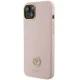 Guess silikona logo Strass 4G vāciņš iPhone 15 - gaiši rozā krāsā | Silicone case for light pink