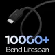 Кабель Spigen Essential EB6015CC USB-C - USB-C 60W 150 см, черный