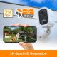 Toucan TWC400S-ML Wireless Outdoor Security Camera, White