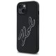 Чехол Karl Lagerfeld 3D Rubber Signature для iPhone 15 - Черный