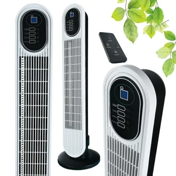 Компактный колонный вентилятор с пультом ДУ 45 Вт