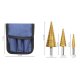 3 Piece Titanium Step Drill Bit Set 4-32mm for Metal