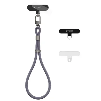 Tech-Protect C11S Rope plaukstas siksniņa telefonam, pelēka