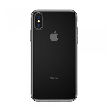 Apple iPhone XS Max 6.5" BASEUS TPU Gel Cover ,Transparent Black - telefona vāciņš