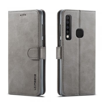 Samsung Galaxy A9 (A920F) 2018 LC.IMEEKE PU Leather Wallet Case Cover, Grey | Telefona Vāciņš Maciņš Apvalks...