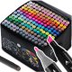 Nukido NK-914 Dual Tip Alcohol Marker Set 168 pcs with Case