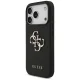 Guess iPhone 17 Pro vāciņš Grained Big 4G & Classic Logo, melns