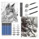 Professional Drawing and Sketching Art Set 144-Piece Kit in Portable Case