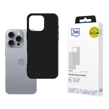 3mk Matt Case iPhone 16 Pro Max vāciņš, melns