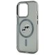 Karl Lagerfeld iPhone 15 Pro Case MagSafe IML Metal KC Heads, Black