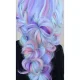 Синтетические волосы Soulima Ombre, сине-фиолетовые, 60 см