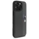 BMW iPhone 16 Pro Case M Perforated Tricolor Detail Line - Dark Gray