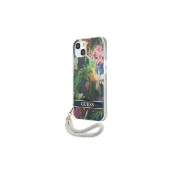 Apple iPhone 13 6.1'' Guess Flower Strap Case Cover (GUHCP13MHFLSB), Blue | Telefona Maciņš Vāks Apvalks Bampers