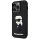 Karl Lagerfeld iPhone 14 Pro vāciņš 3D Rubber Icon, melns