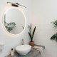 Modern LED Arc Wall Sconce 40cm Neutral White Light, Black