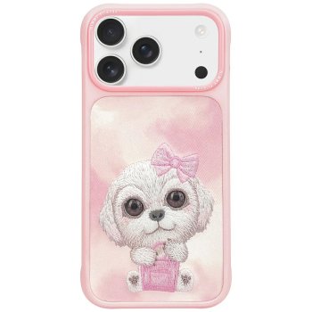 Nimmy Big Eyed Pet 2.0 Suns Maciņš priekš iPhone 17 Pro - Rozā | Dog Phone Case Cover Pink