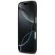 Guess iPhone 17 vāciņš Peony Hot Stamp MagSafe, melns