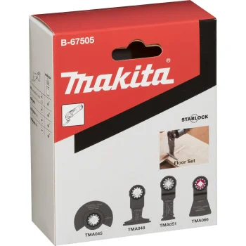 Makita B-67505 daudzfunkciju instrumentu piederumu komplekts grīdām, 4 gab., Starlock