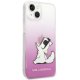 Karl Lagerfeld Choupette Fun iPhone 14 Plus vāciņš, rozā