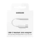 Samsung USB Type C на 3,5 мм AUX MiniJack Кабель-Переходник, Белый | USB-C to 3.5 mm Female...