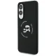Karl Lagerfeld Case for Samsung Galaxy S25 Edge Silicone Double Heads, Black
