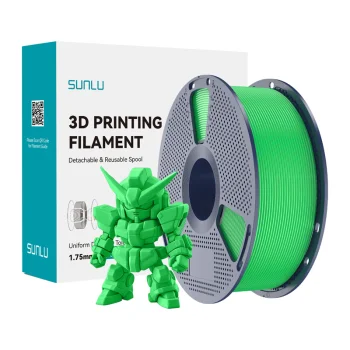 Нить для 3D-принтера Sunlu PLA+ 2.0, 1.75 мм, зеленая