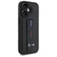 BMW iPhone 16 vāciņš M Grip Stand Smooth and Carbon, melns