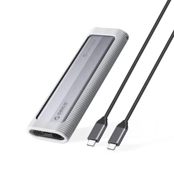 Корпус для накопителя Orico AXM2F M.2 SATA SSD USB-C 3.2, серый